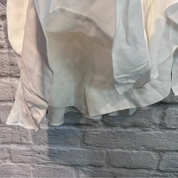Cinq a Sept Luella Women’s 0 White Ruffle Wrap Skort Skirt